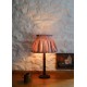 Edit58 x Smock London Elsie Lampshade Skirt Mink with Rosebud Trellis Hand Smocking