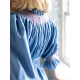 Ada Lovelace Dress Chambray with Berries and Cream Hand Smocking Ada Lovelace Dress Chambray with Berries and Cream Hand Smocking