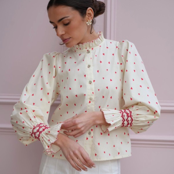 Shelley Blouse Loveheart Cotton Lawn with My Funny Valentine Hand Smocking Edition 22 Shelley Blouse Loveheart Cotton Lawn with My Funny Valentine Hand Smocking Edition 22