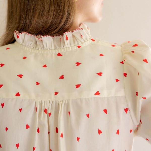 Shelley Blouse Loveheart Cotton Lawn with My Funny Valentine Hand Smocking Edition 22 Shelley Blouse Loveheart Cotton Lawn with My Funny Valentine Hand Smocking Edition 22